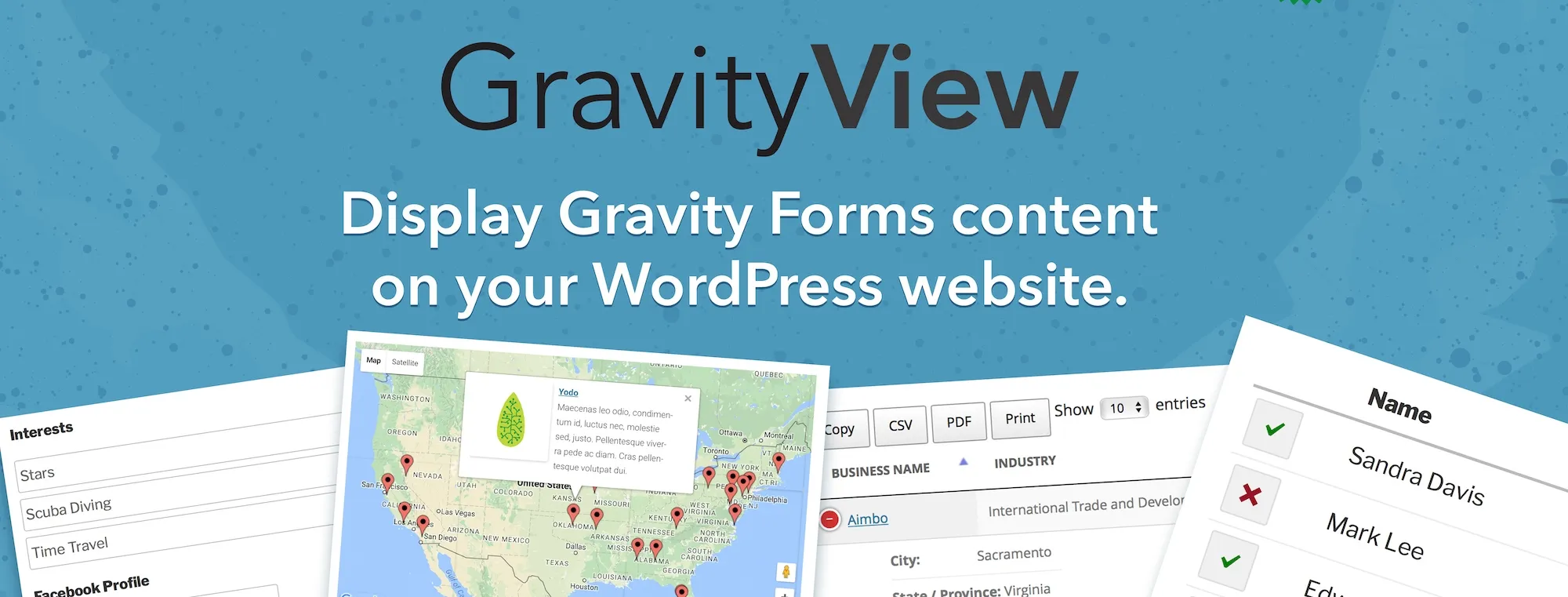 افزونه گرویتی ویو | افزونه Gravity View